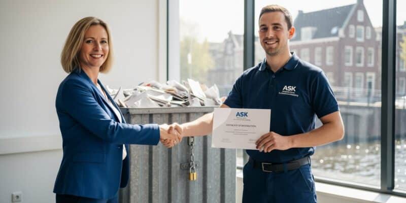 Vertrouwelijk papier vernietigen als bedrijf: De complete gids voor 2026